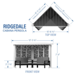 Backyard Discovery Ridgedale Traditional Pergola with Built-in Conversation Seating - Image 4